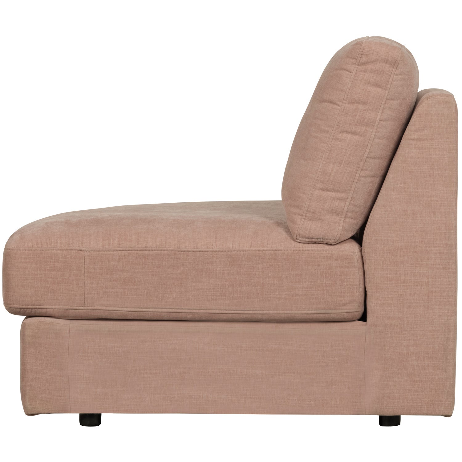 Sofa FAMILY - otvorený modul ľavostranný ružový