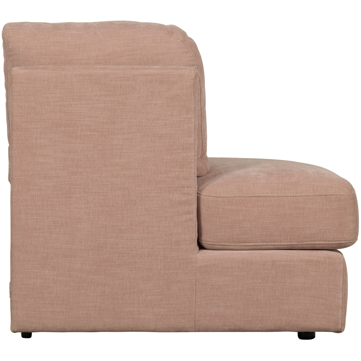 Sofa FAMILY - otvorený modul ľavostranný ružový