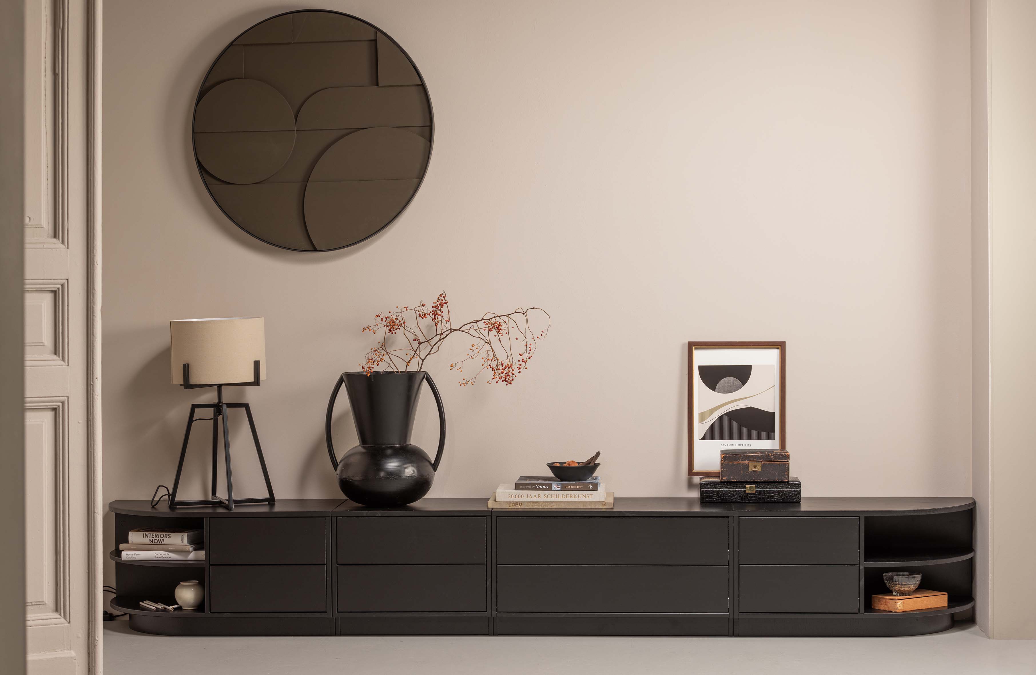 Komoda prawostronna FINCA czarny Woood Exclusive Eye on Design