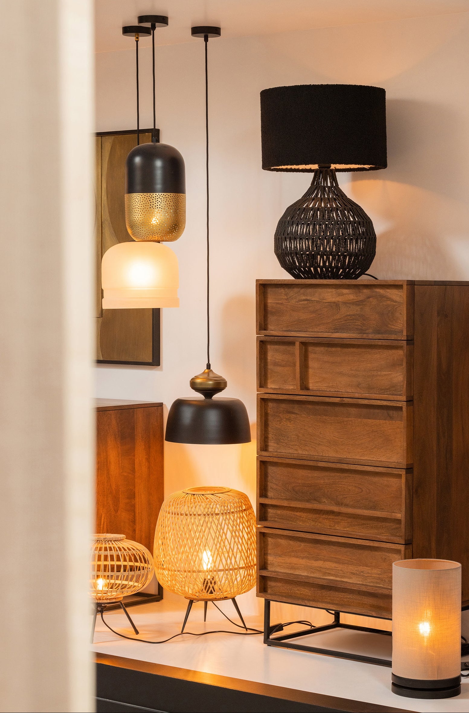 Podstavec stolnej lampy MACY čierny