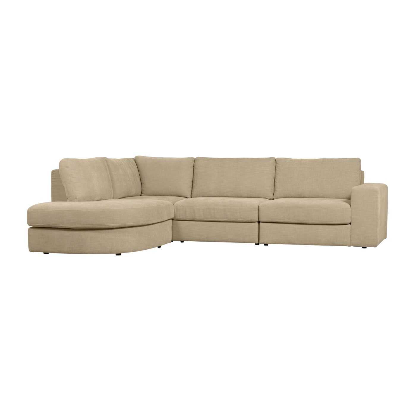 Left-facing FAMILY corner sofa in sand