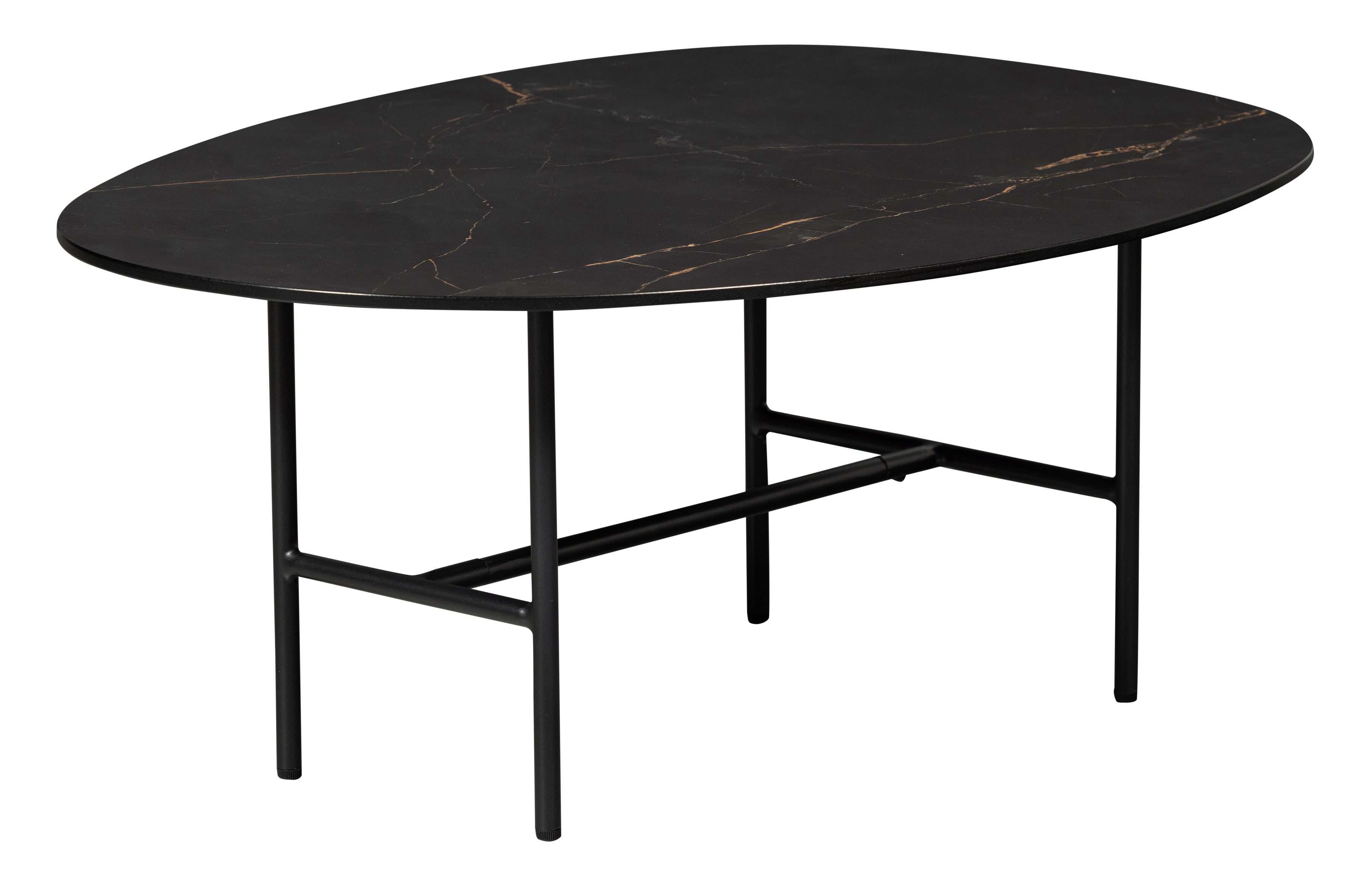 Vajen coffee table black glazed porcelain