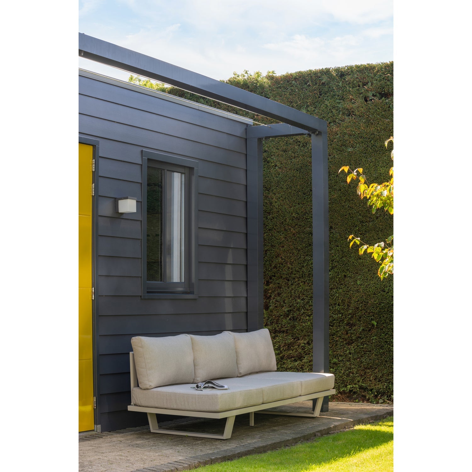 Záhradná pohovka 3-miestna BEAR piesková šedá