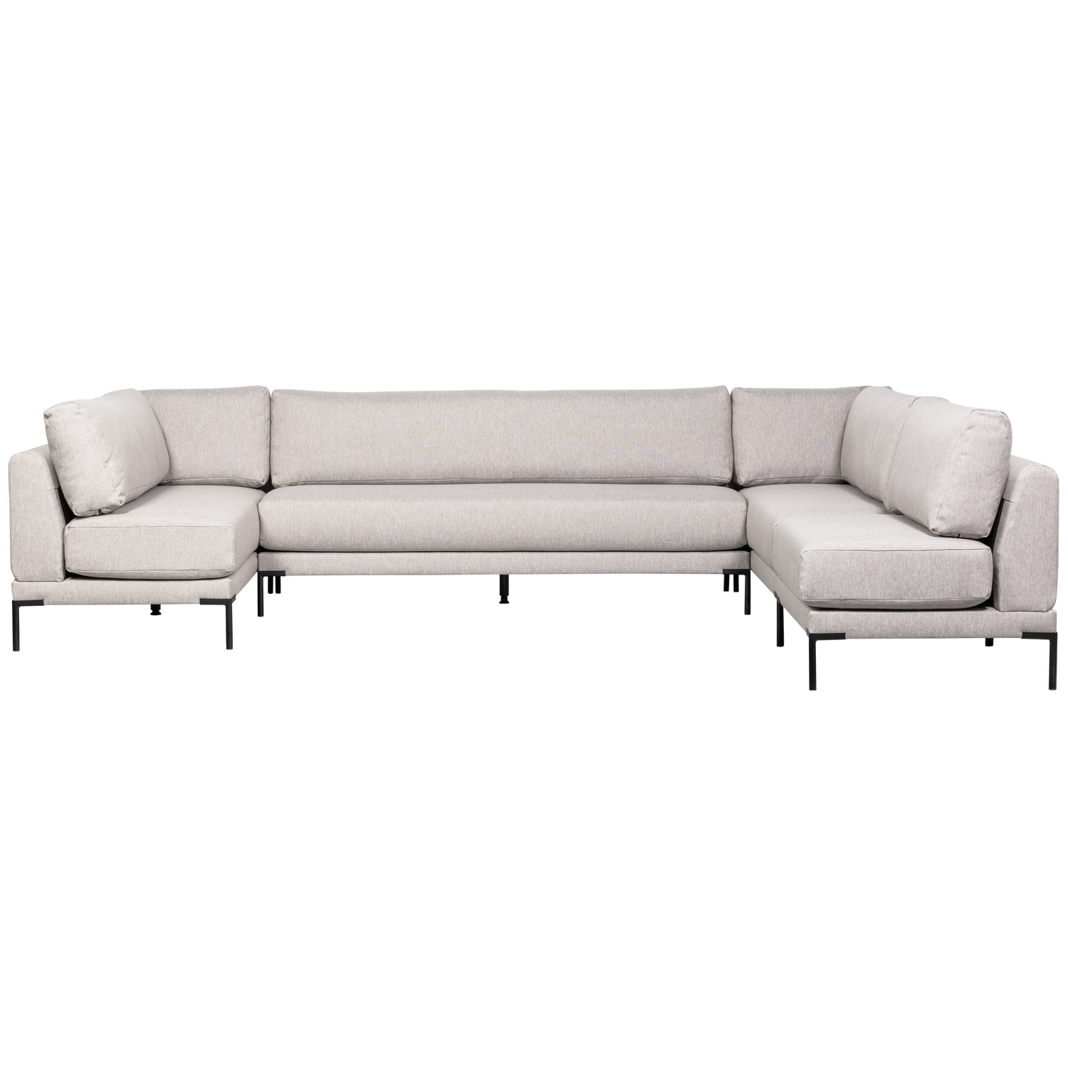 Szezlong pravostranný COUPLE DINING BENCH svetlosivý