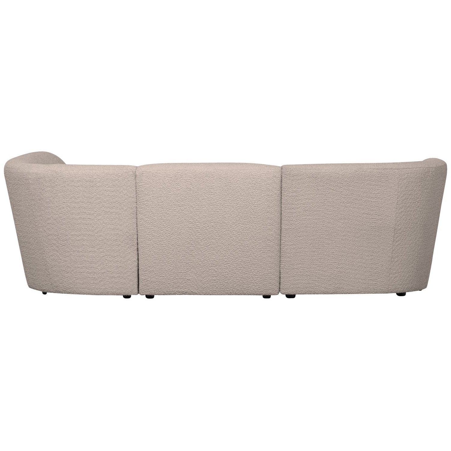 Right -sided corner Coco sand boucle