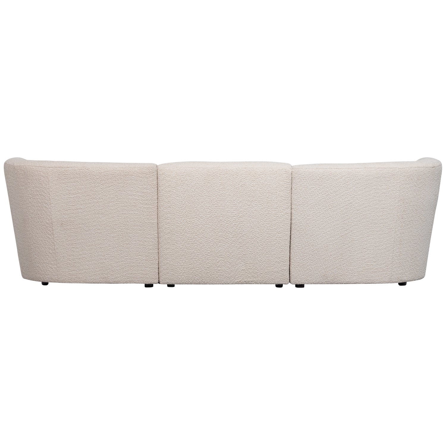 3-seater Coco cream sofa bouclé