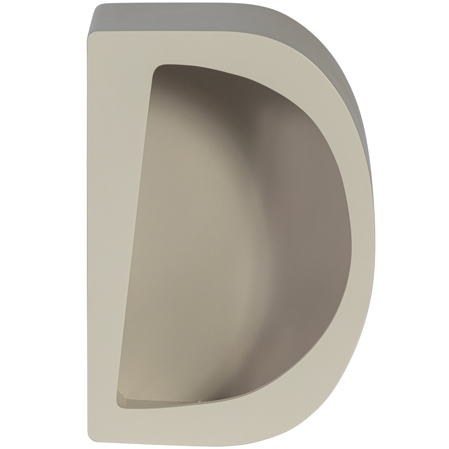 Nástenná polica polkruhová NOAM šedá