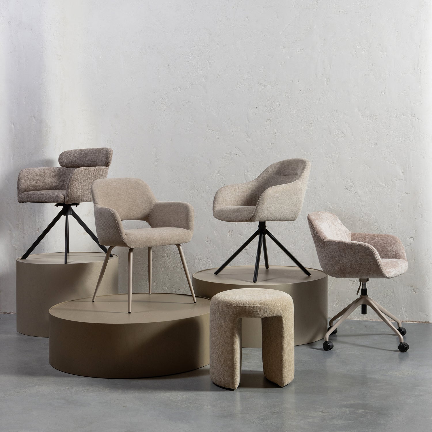Morros beige office chair