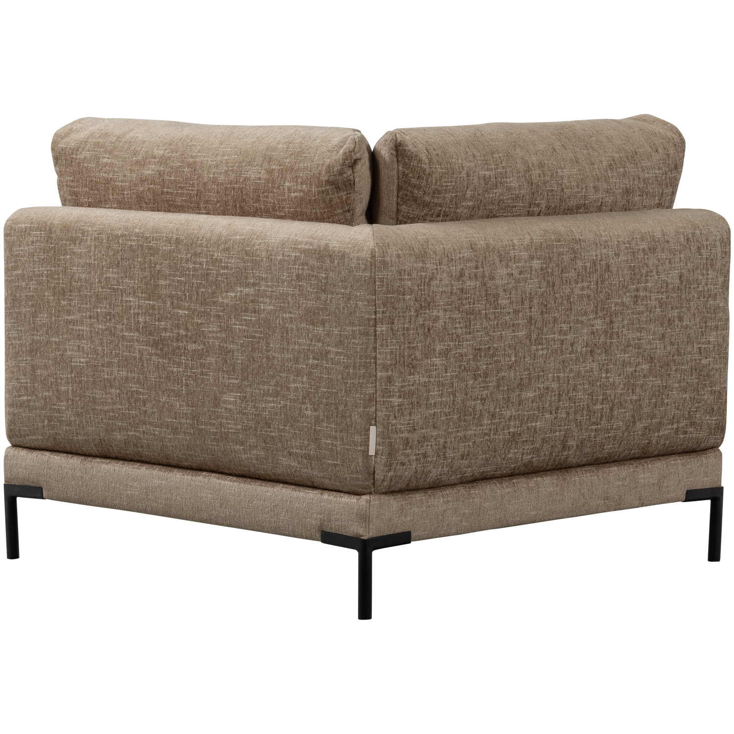 Sofa COUPLE - modulárny rohový hnedý melír