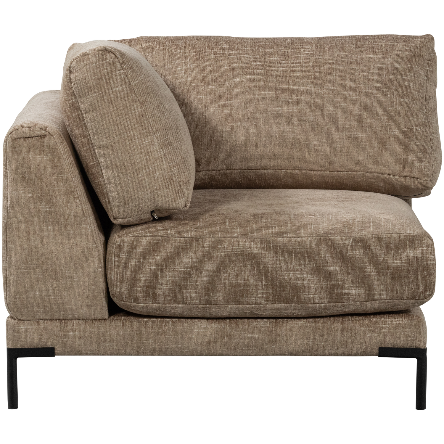 Sofa COUPLE - modulárny rohový hnedý melír