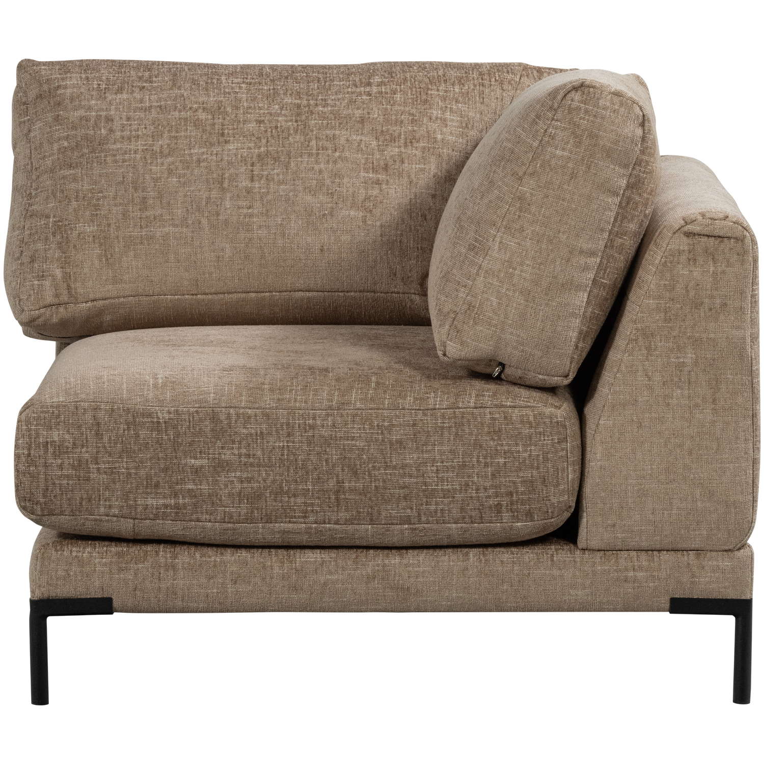 Sofa COUPLE - modulárny rohový hnedý melír