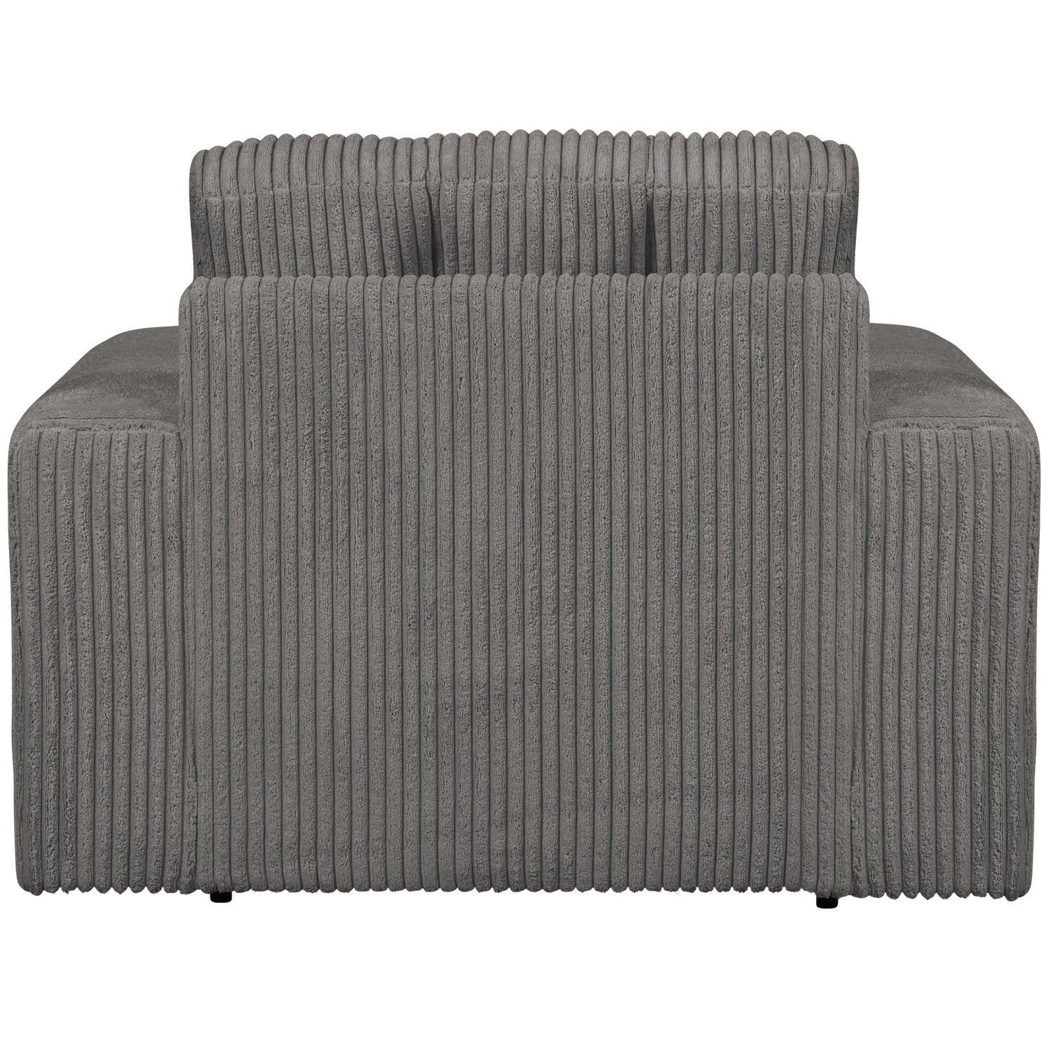 SECOND DATE gray corduroy armchair