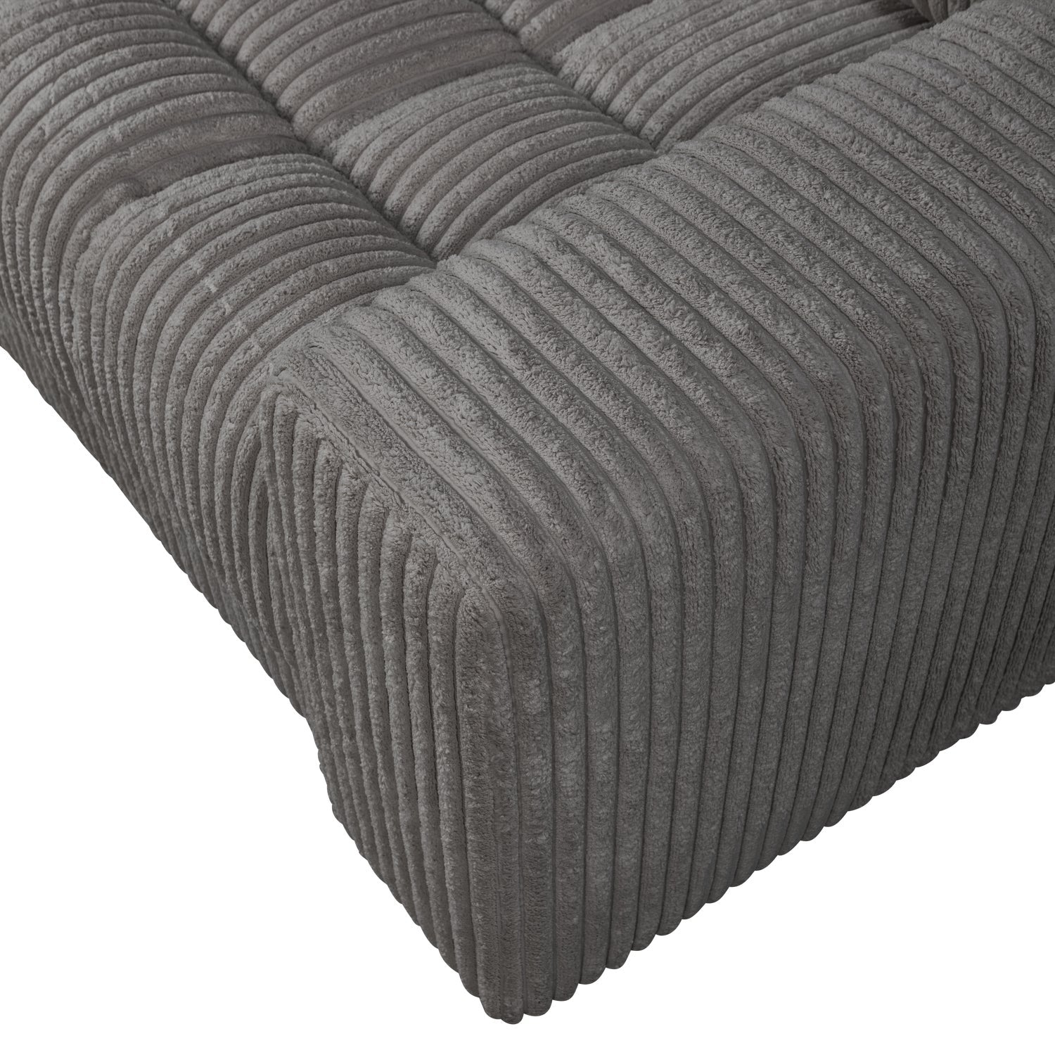 Sofa loveseat SECOND DATE gray corduroy