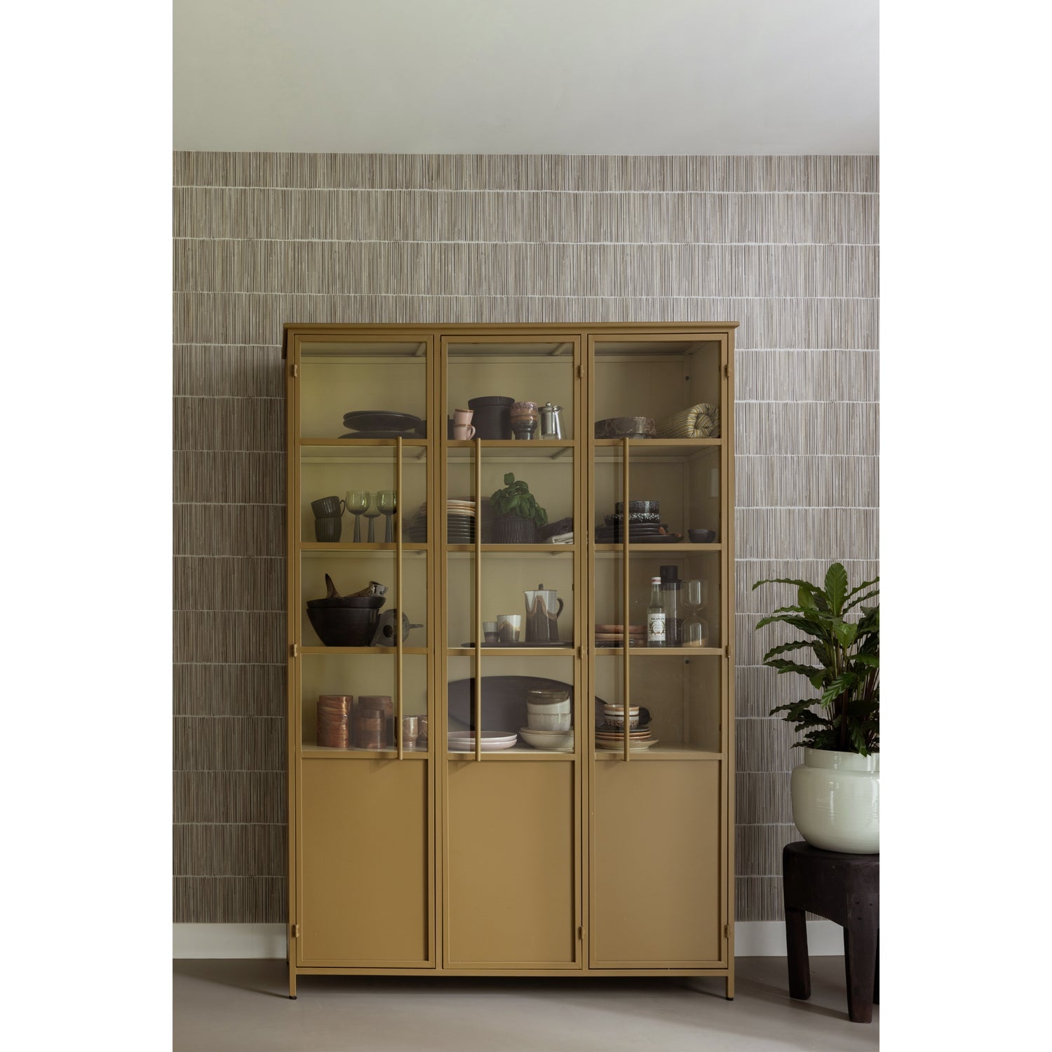 Vitrína 3-dverová EXHIBIT medová