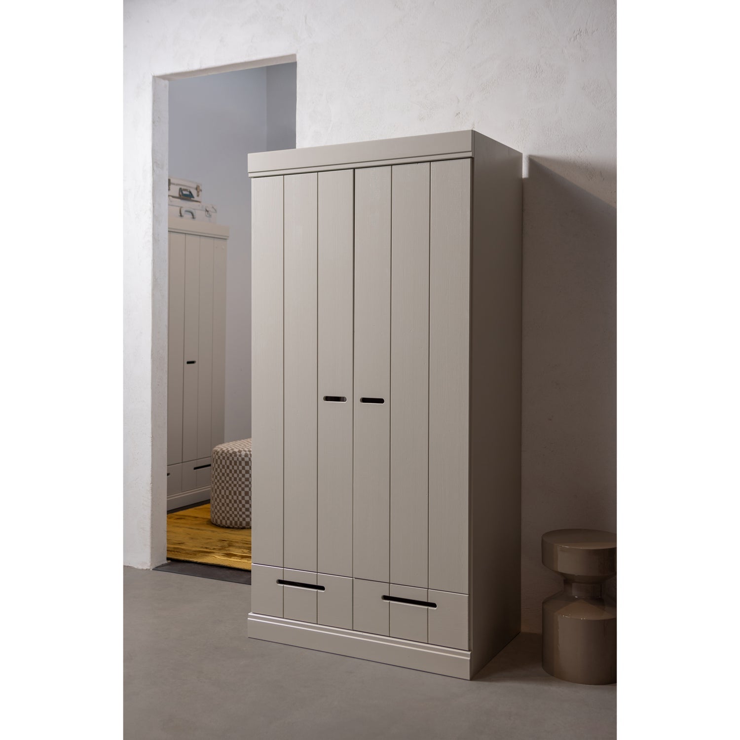 Dvojdverová skriňa CONNECT piesková