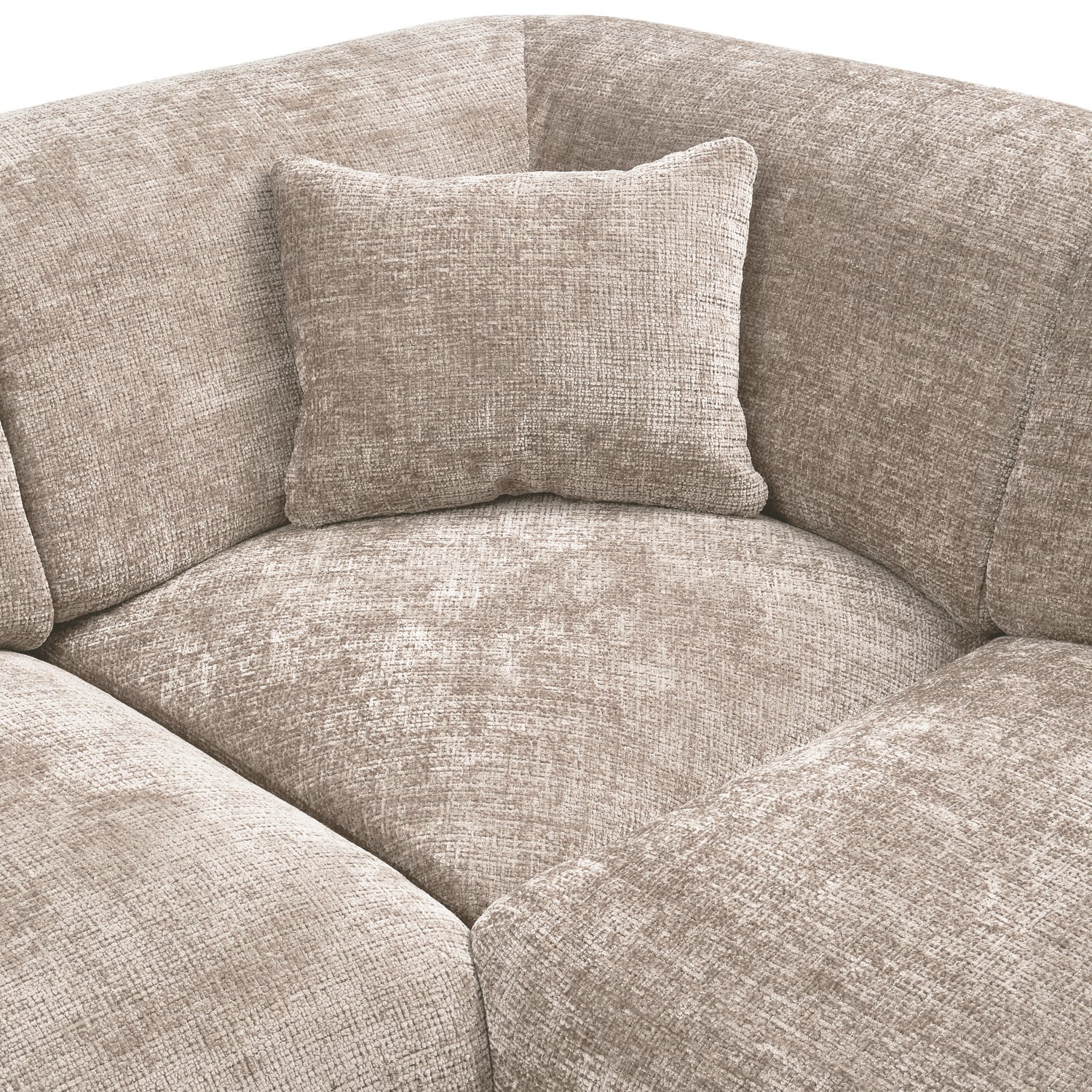Pohovka s panoramatickým rohom pravá CLOUD béžová