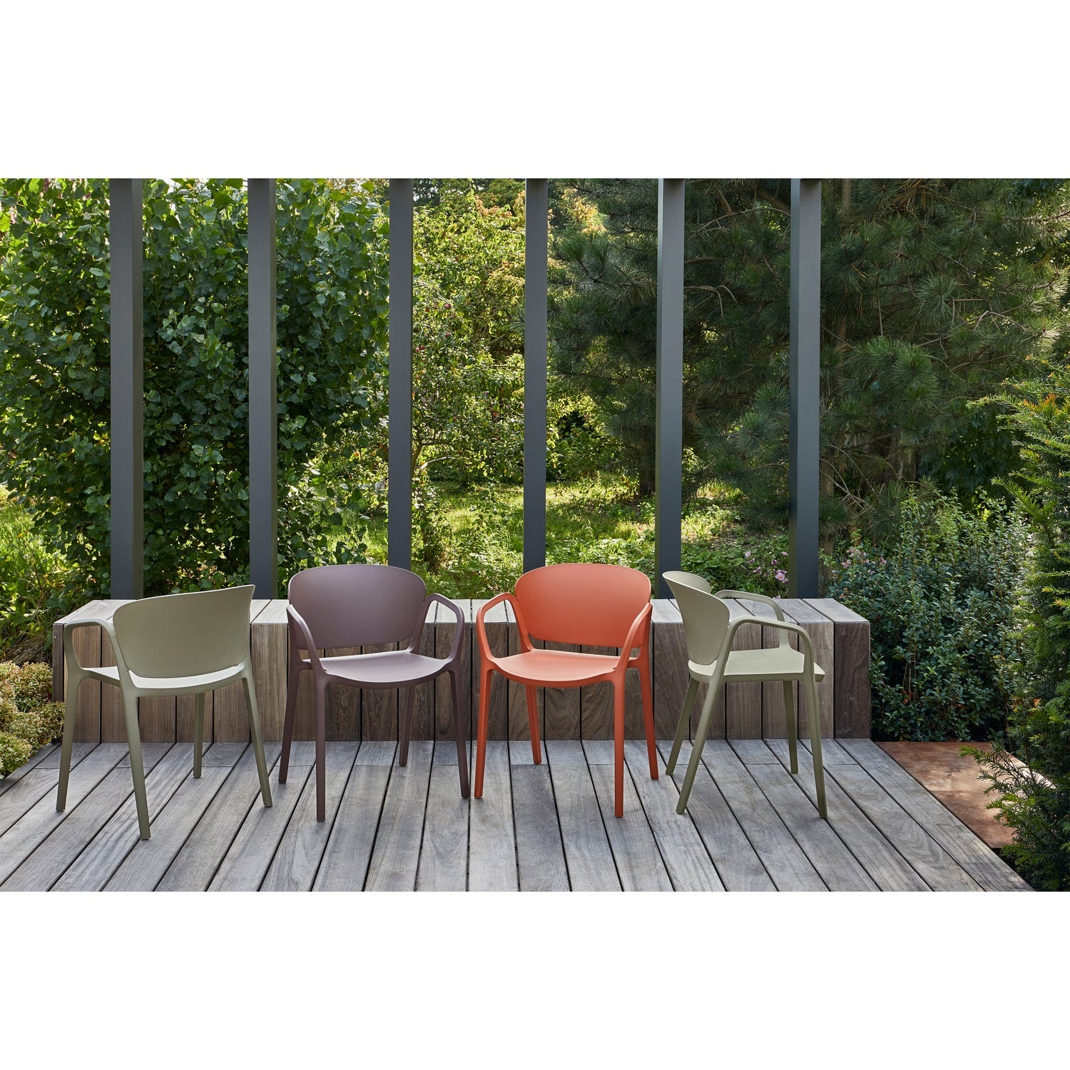 Záhradná stolička BENT zelená