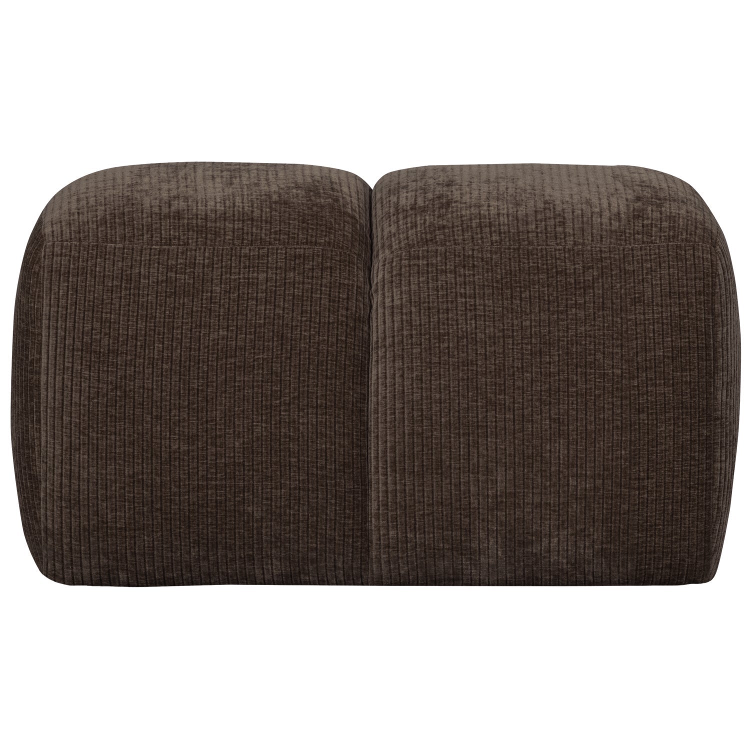 MOJO puff in dark brown corduroy