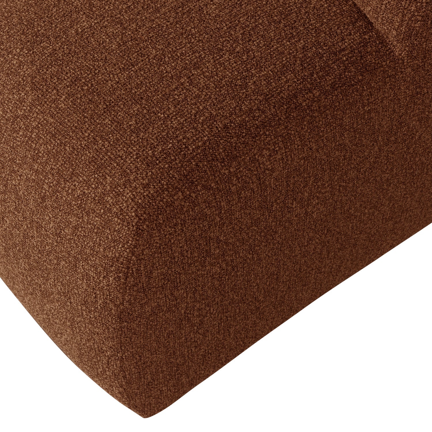 Puf MOJO hnedý bouclé