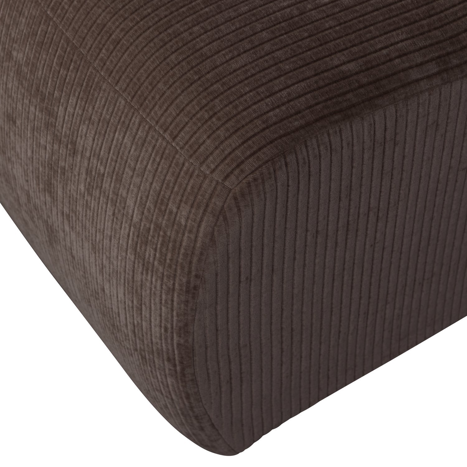 MOJO modular sofa - single seat element in dark brown corduroy