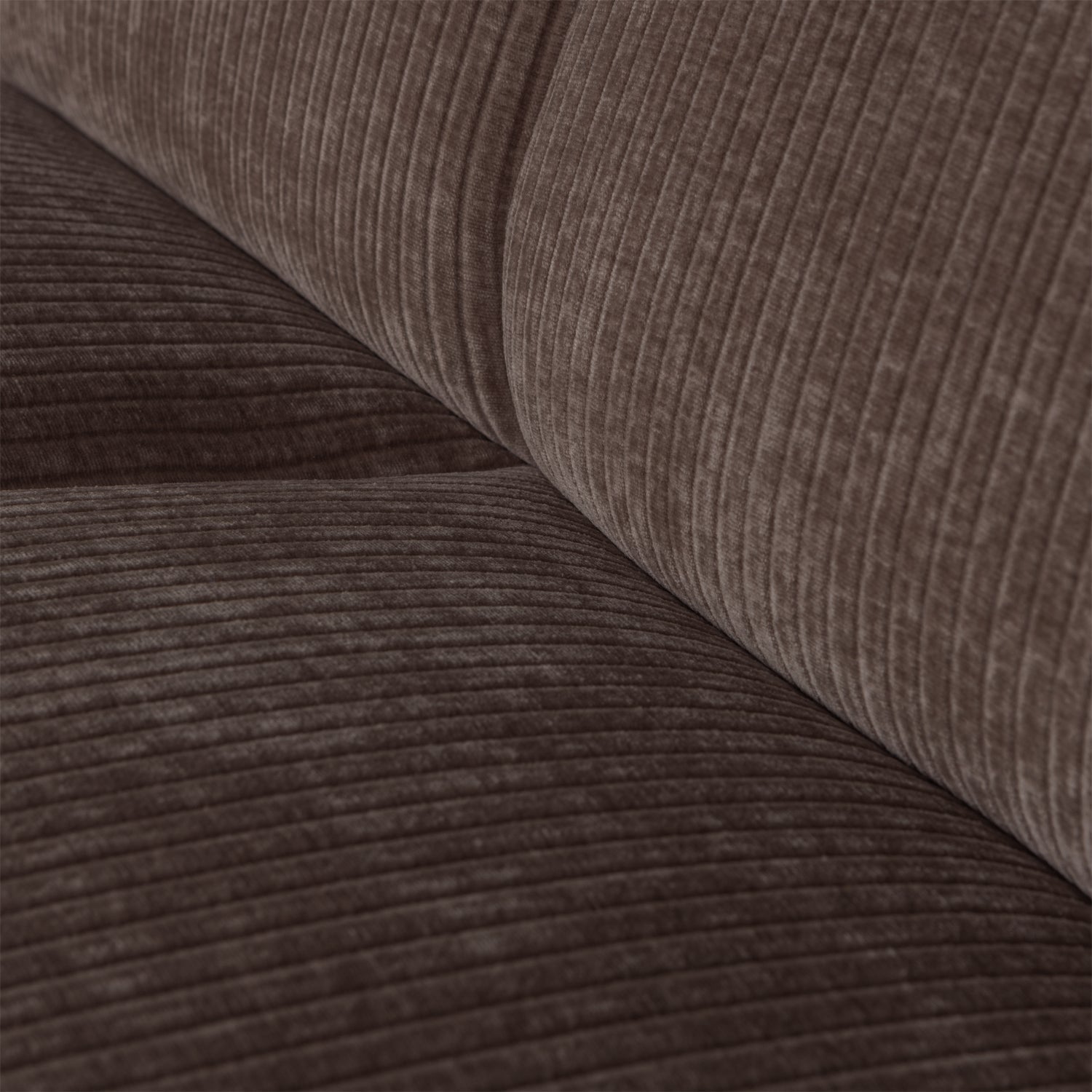 MOJO modular sofa - single seat element in dark brown corduroy