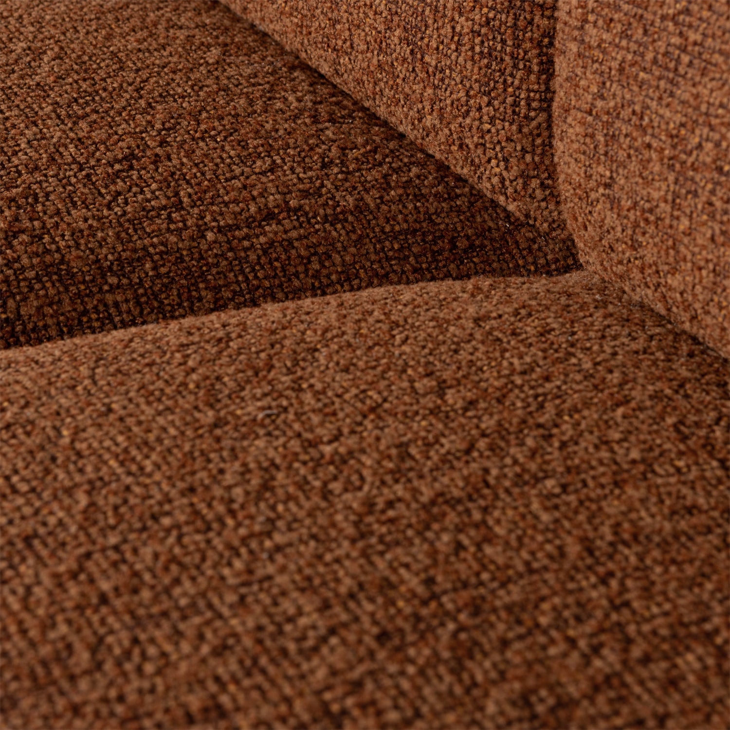 Armchair / MOJO module rust brown bouclé