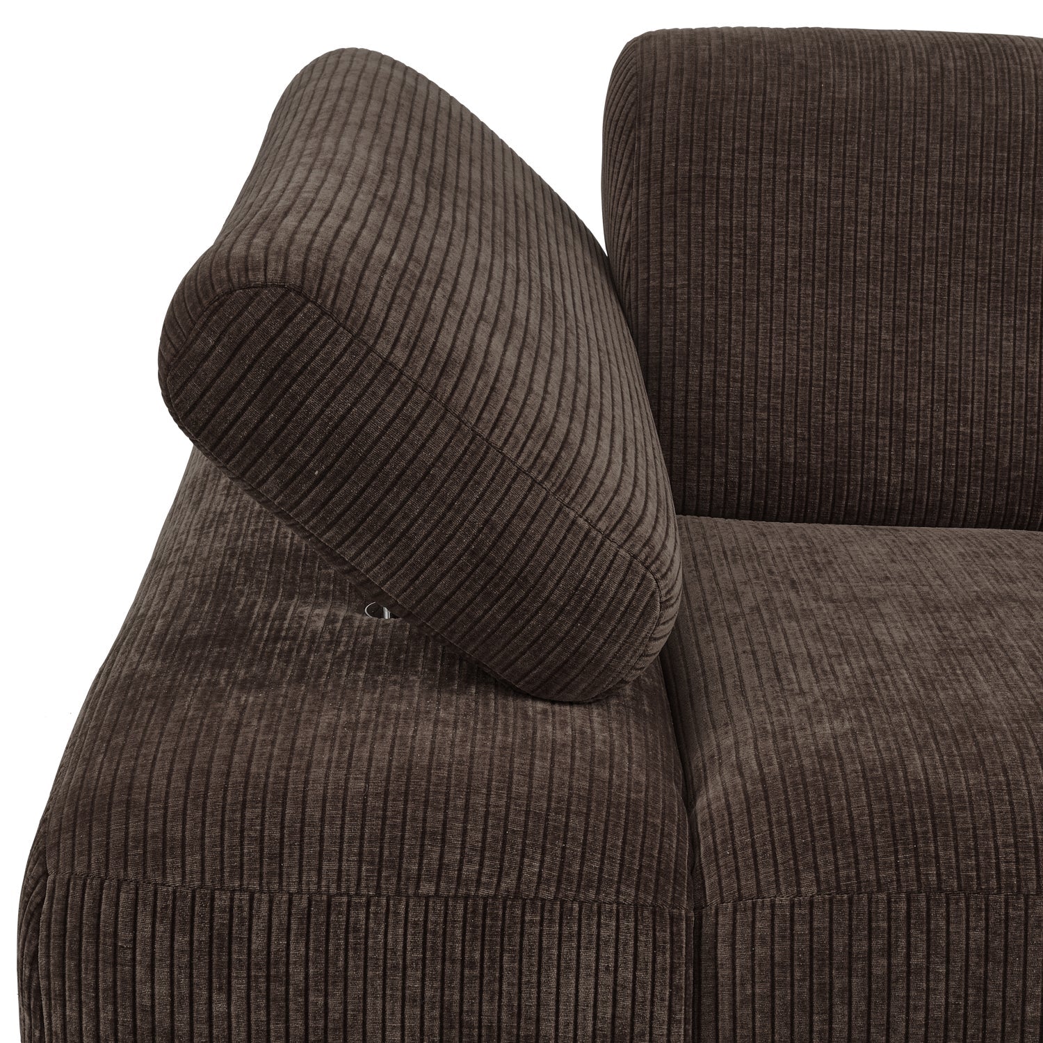 MOJO modular sofa - left element dark brown corduroy