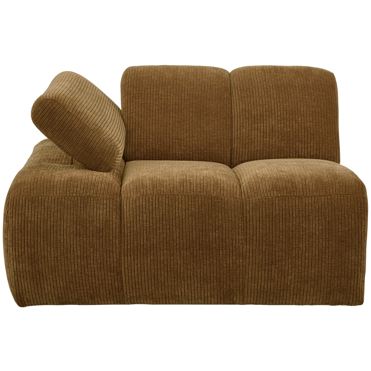MOJO modular sofa - left element dark honey corduroy