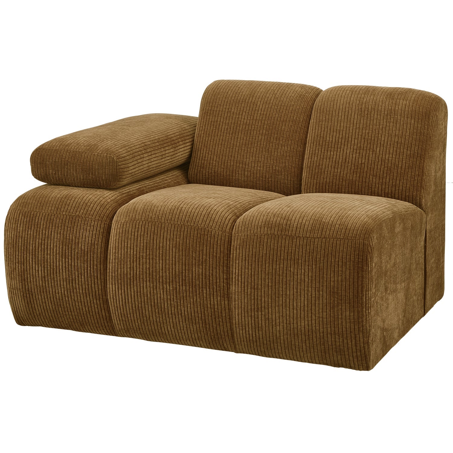 MOJO modular sofa - left element dark honey corduroy