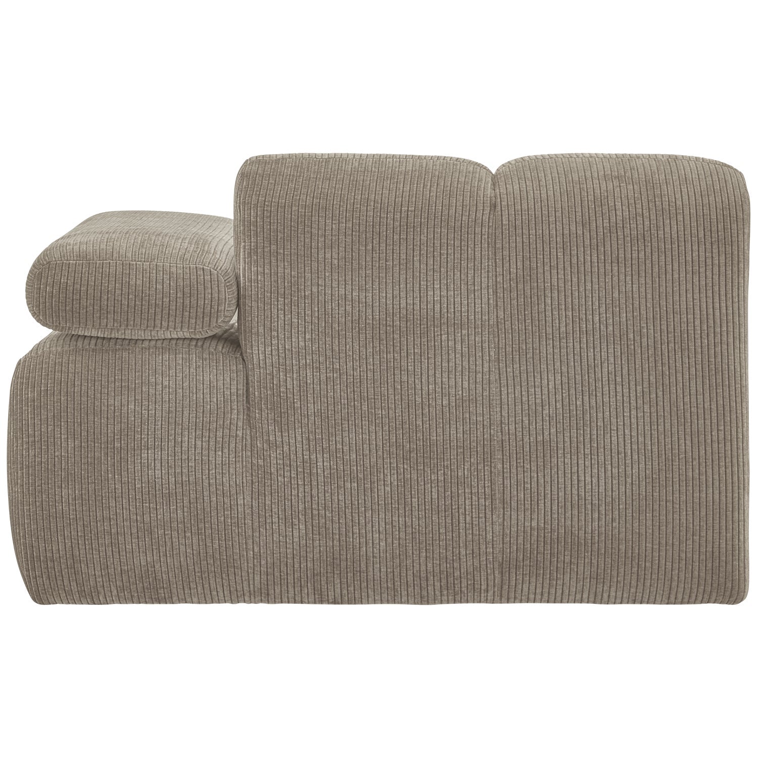 MOJO modular sofa - right element dark sandy corduroy