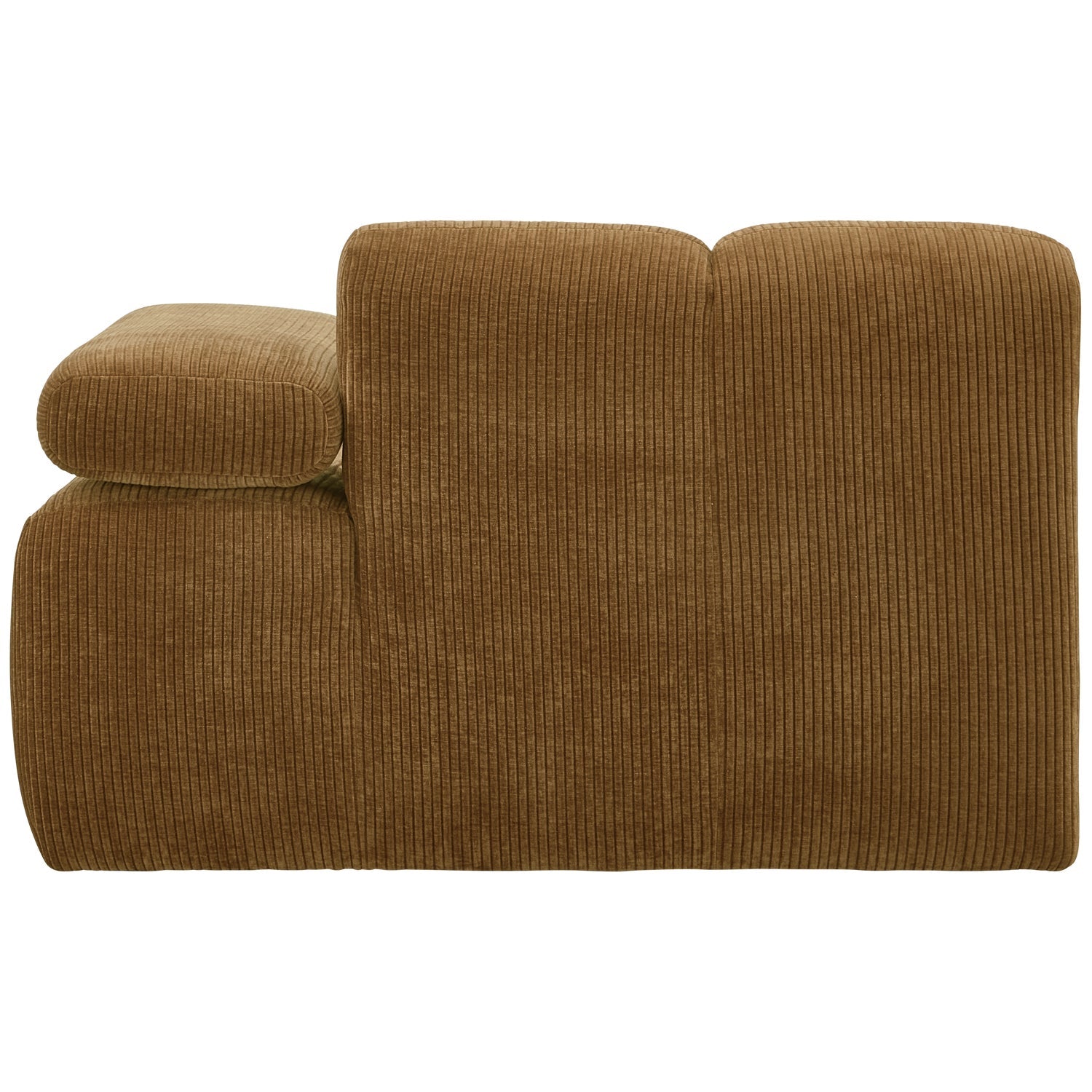 MOJO modular sofa - right-side element dark honey corduroy
