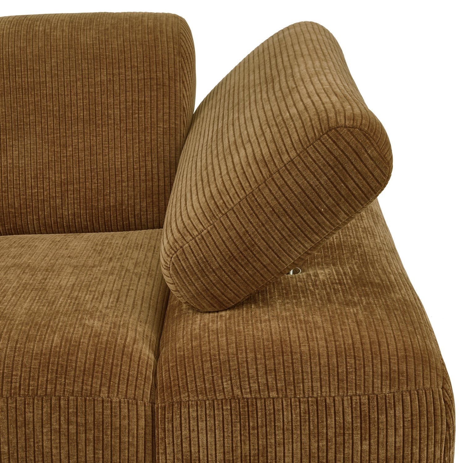 MOJO modular sofa - right-side element dark honey corduroy