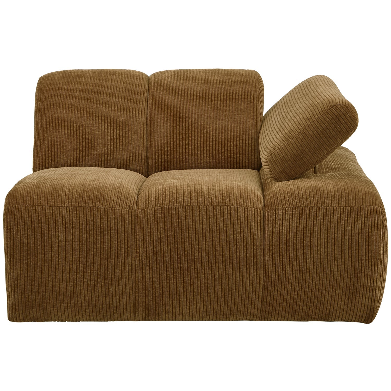 MOJO modular sofa - right-side element dark honey corduroy