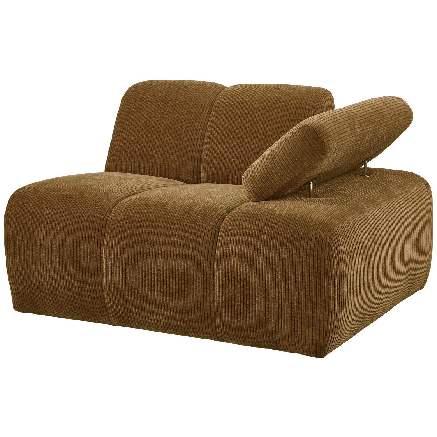 MOJO modular sofa - right-side element dark honey corduroy