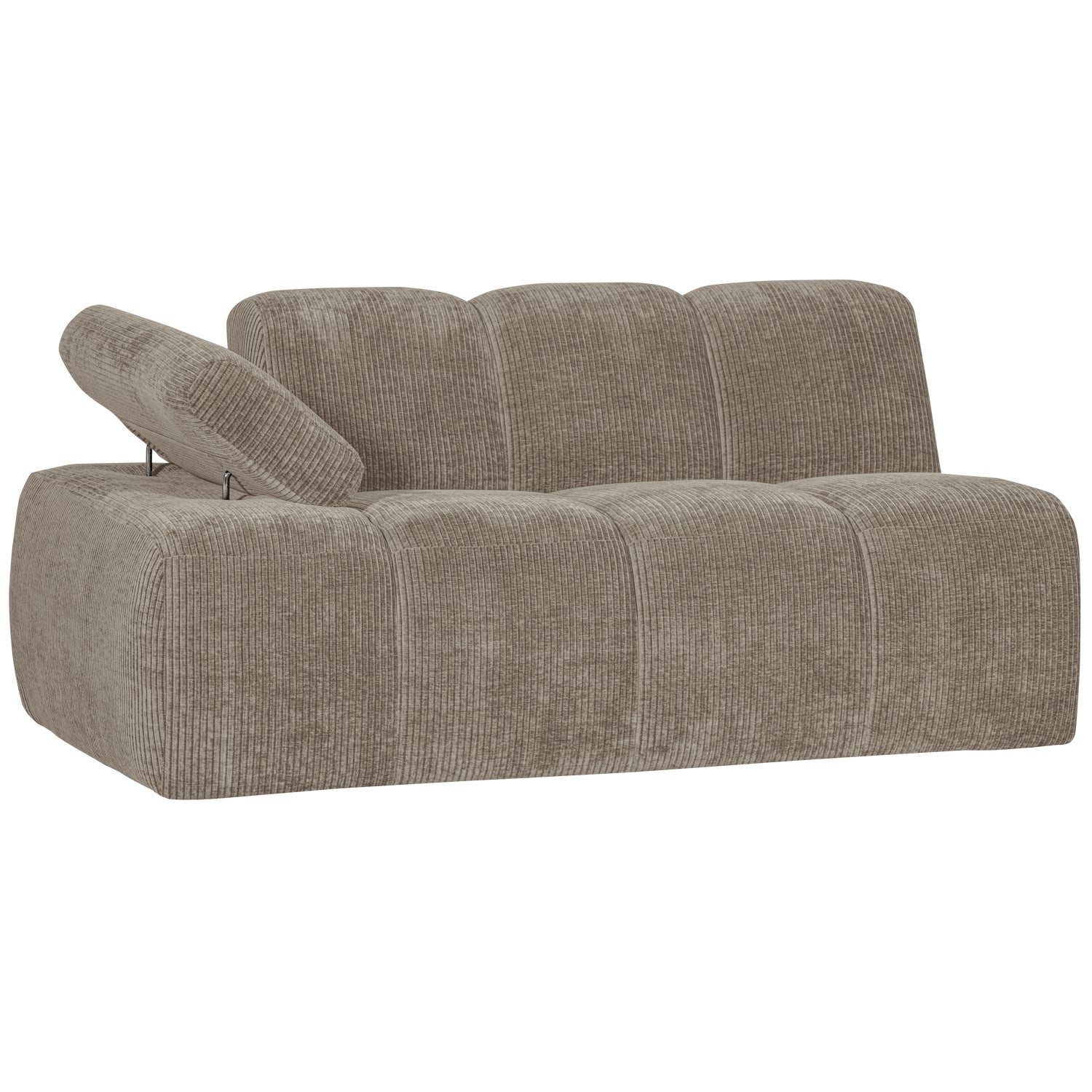 MOJO modular sofa - 1.5-seater left-side dark sandy corduroy element