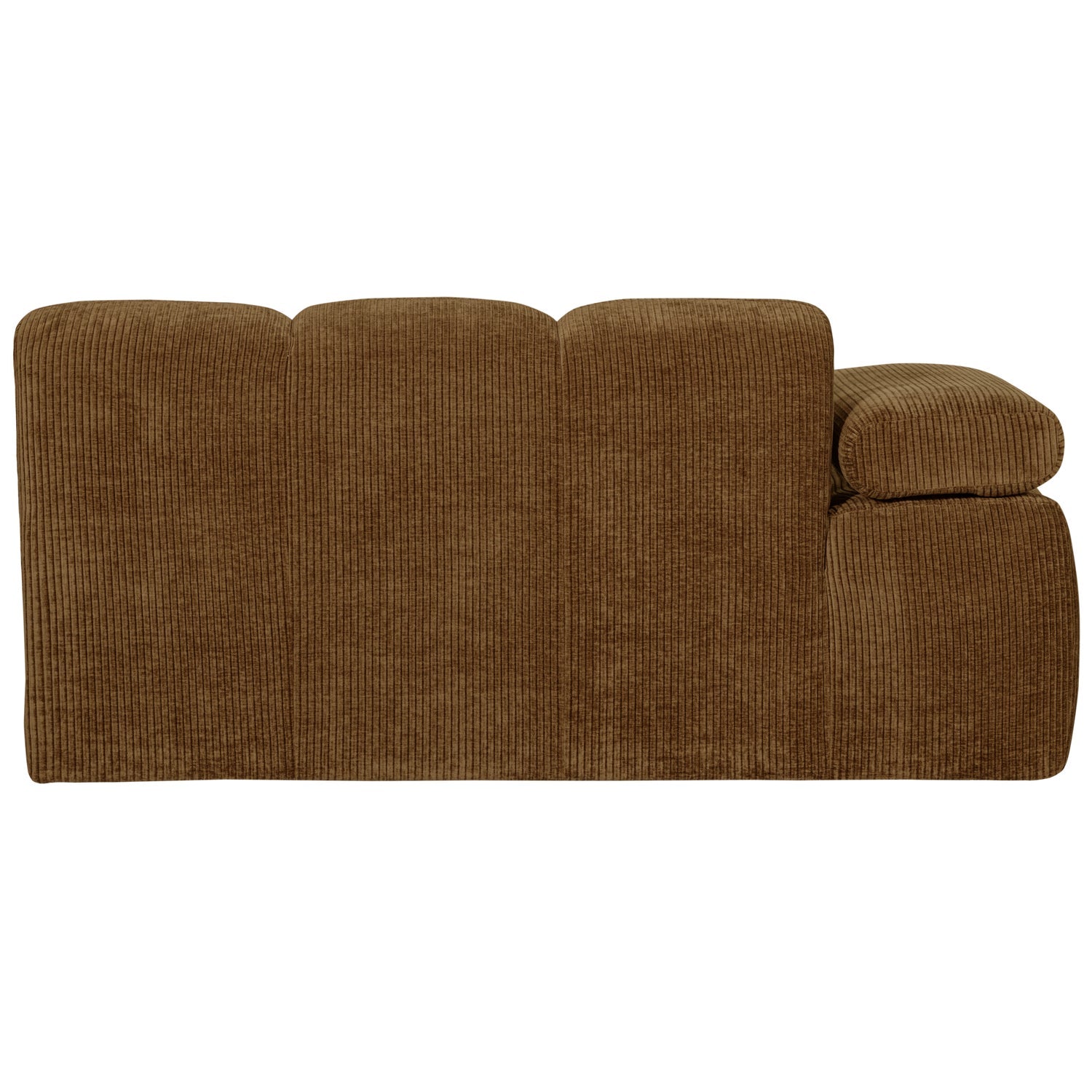 MOJO modular sofa - 1.5-seater left-sided dark honey corduroy element