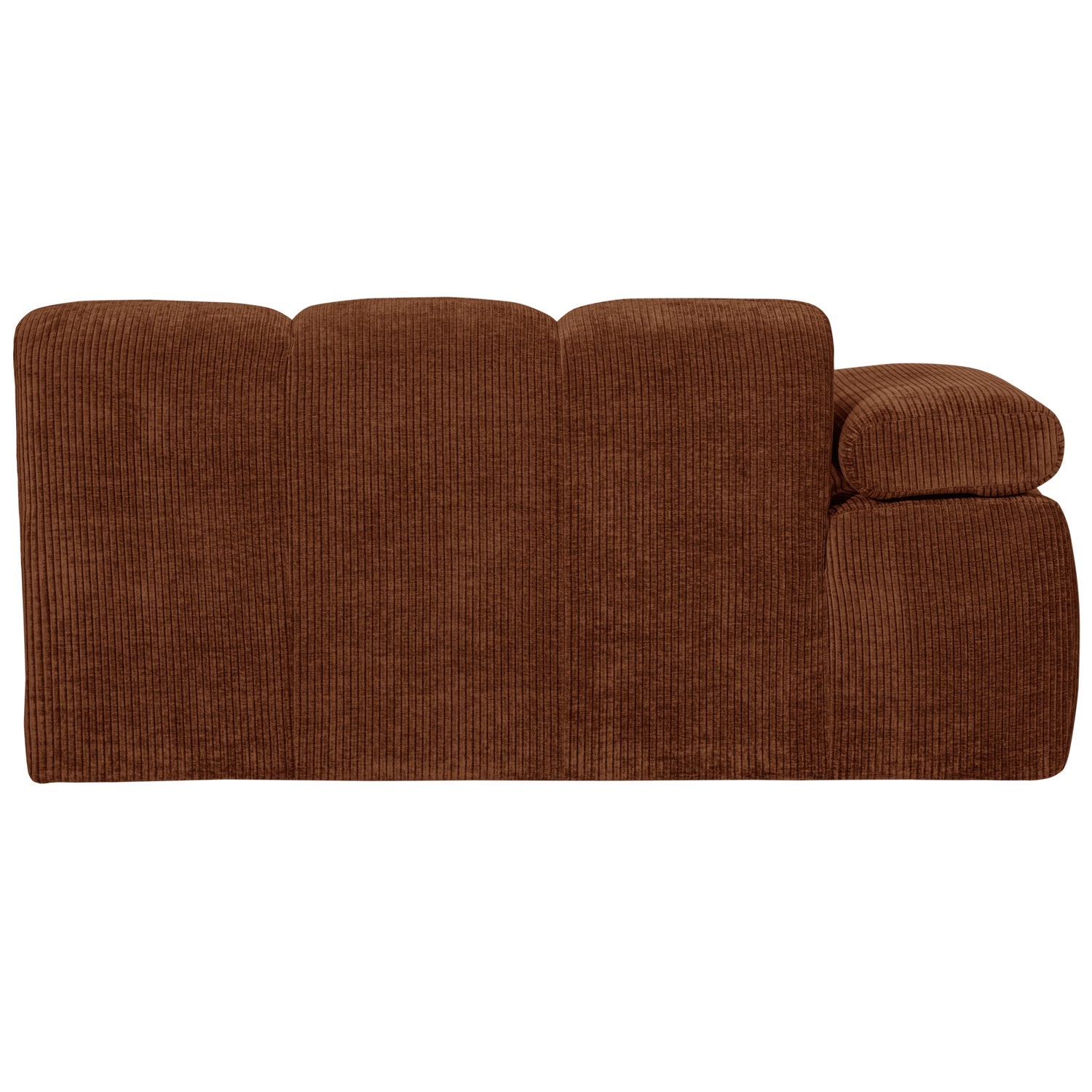 MOJO modular sofa - 1.5-seater left-sided brown corduroy element