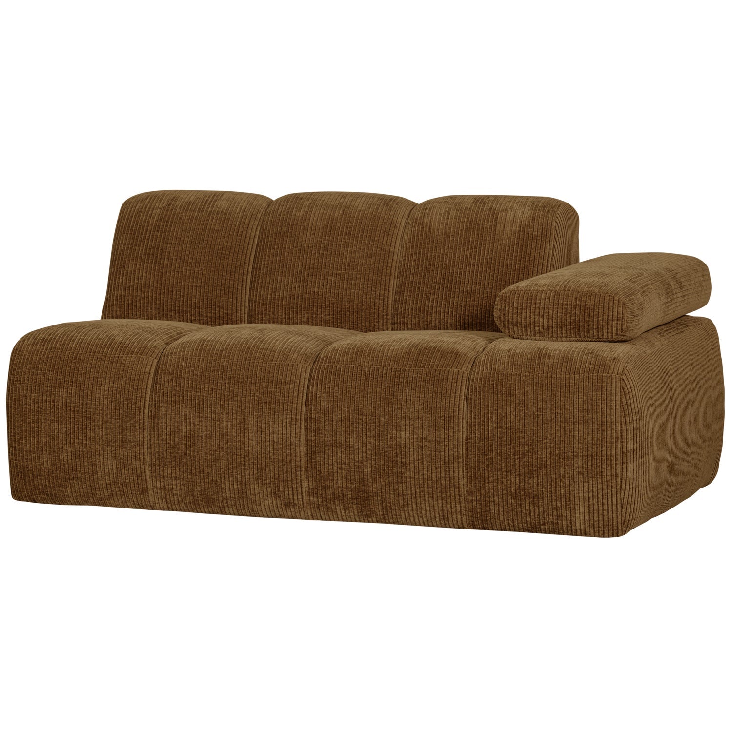 MOJO modular sofa - 1.5-seater right-hand element dark honey corduroy