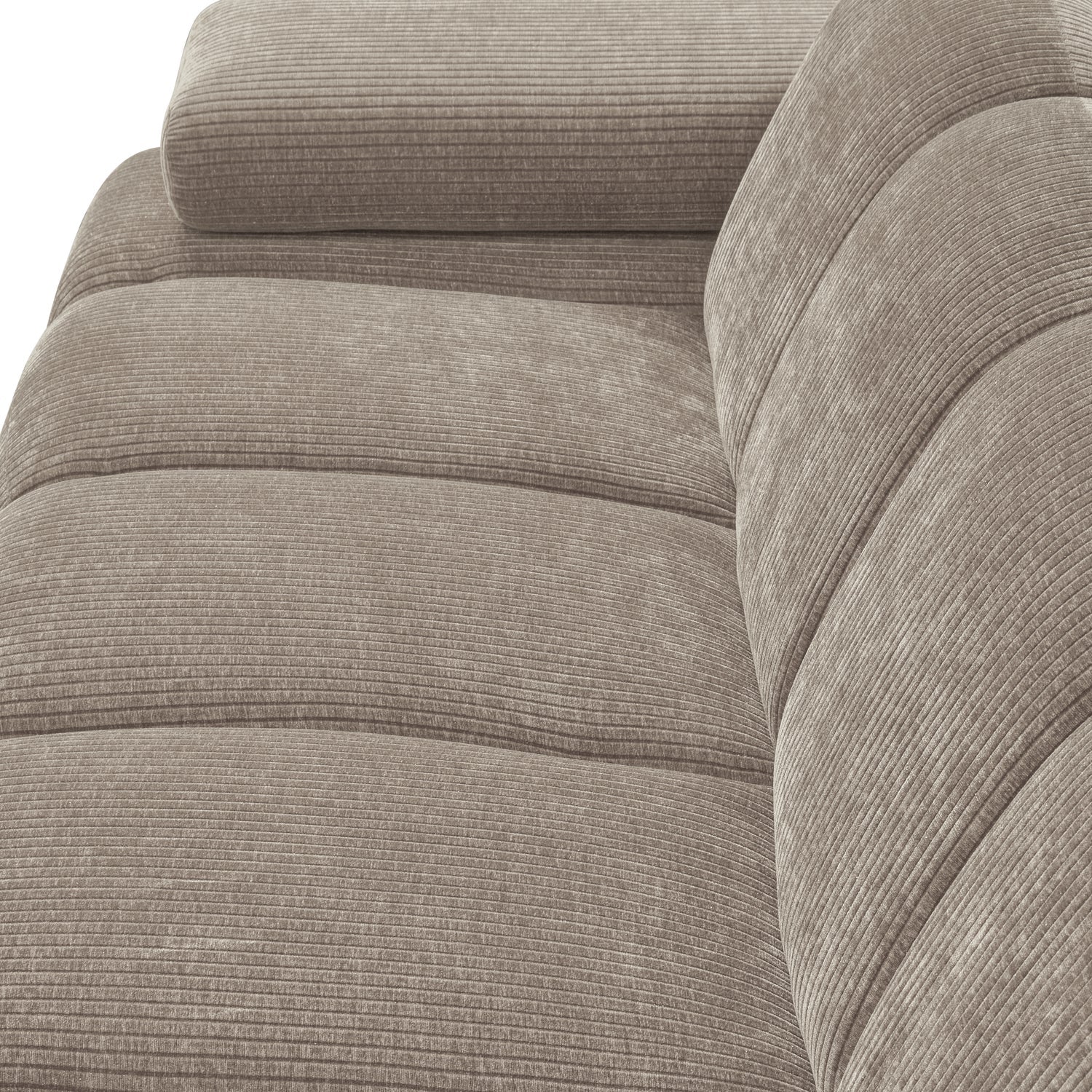 MOJO modular sofa - left-sided 2-seater dark sandy corduroy element