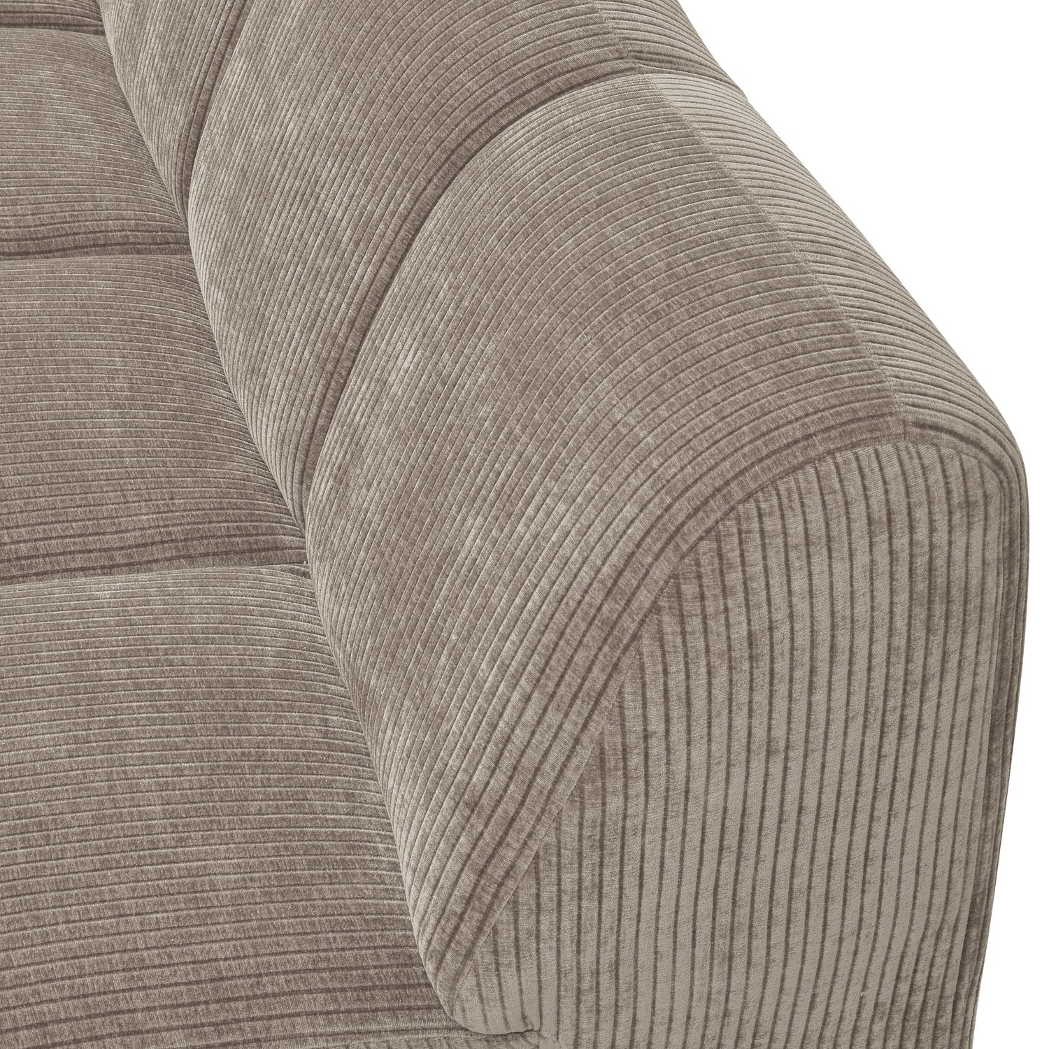 MOJO modular sofa - left-sided 2-seater dark sandy corduroy element