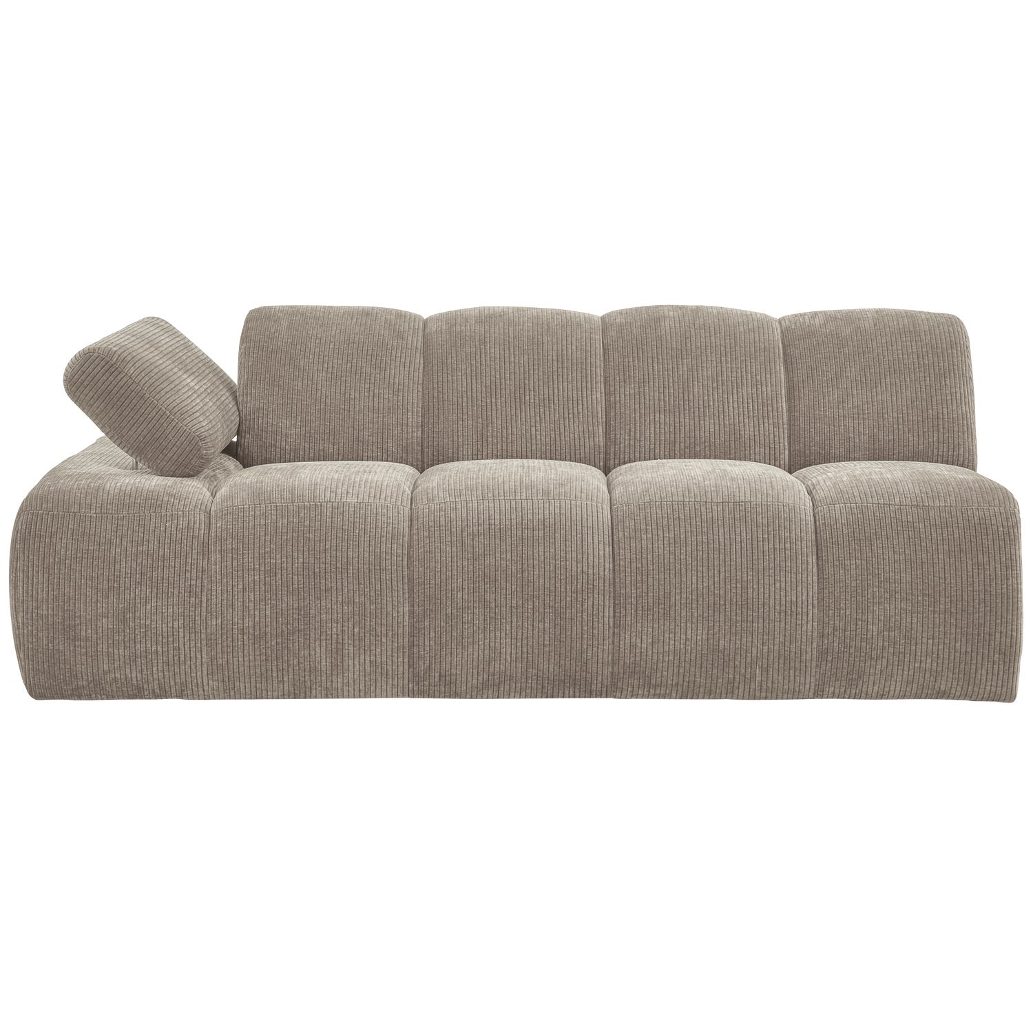 MOJO modular sofa - left-sided 2-seater dark sandy corduroy element