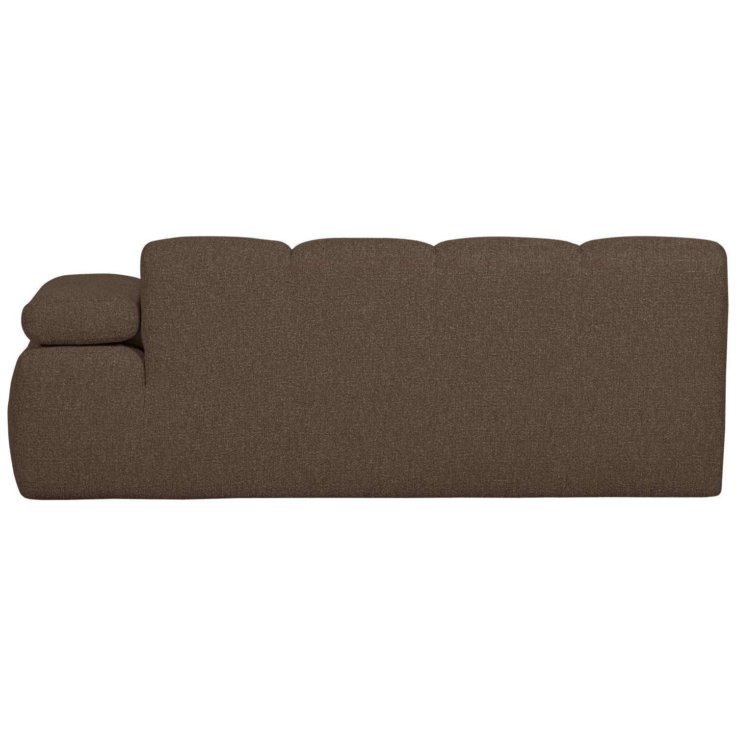 MOJO modular sofa - right-facing 2-seater dark brown bouclé element