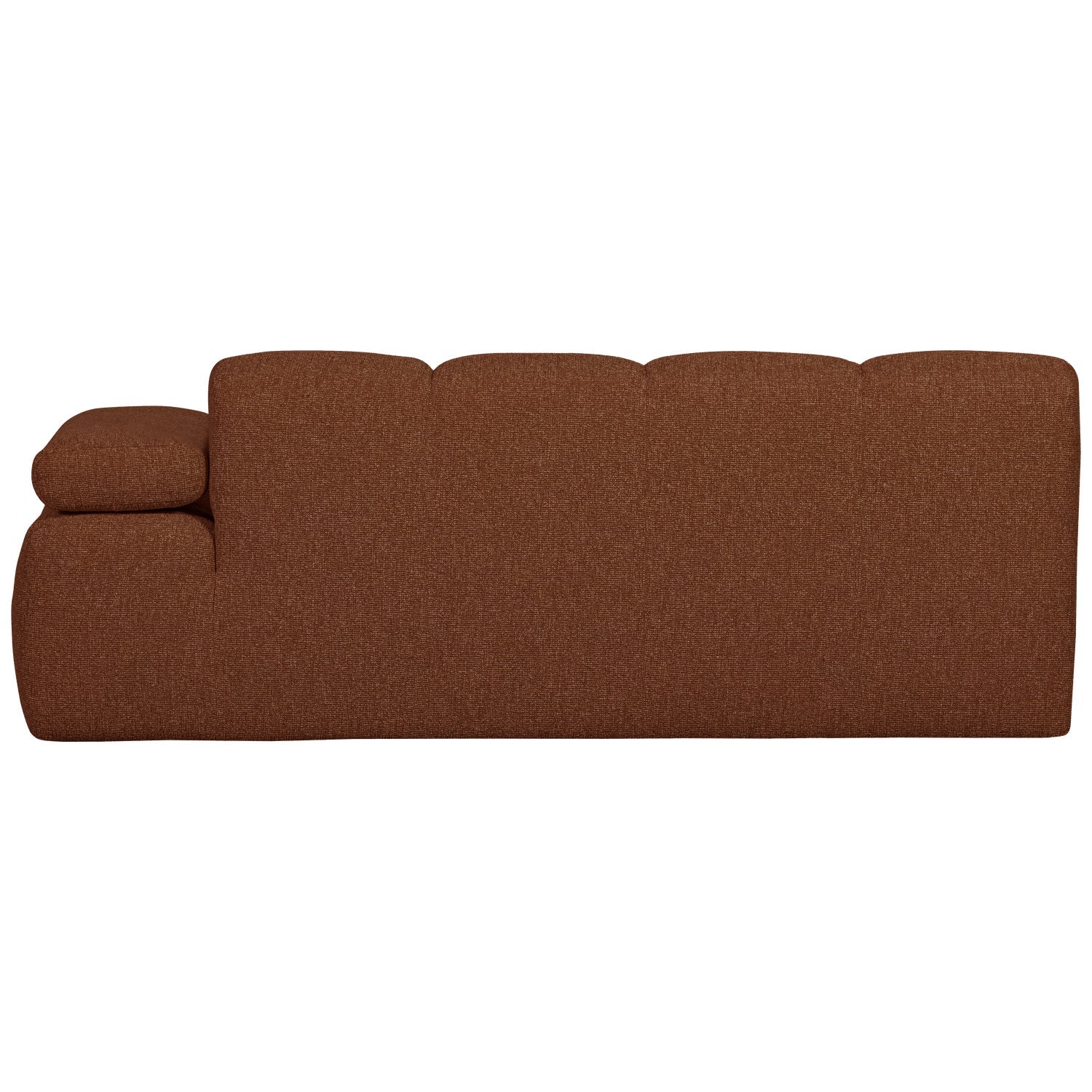 MOJO Modular Sofa - Right-Hand Element for Two People in Rusty Brown Bouclé
