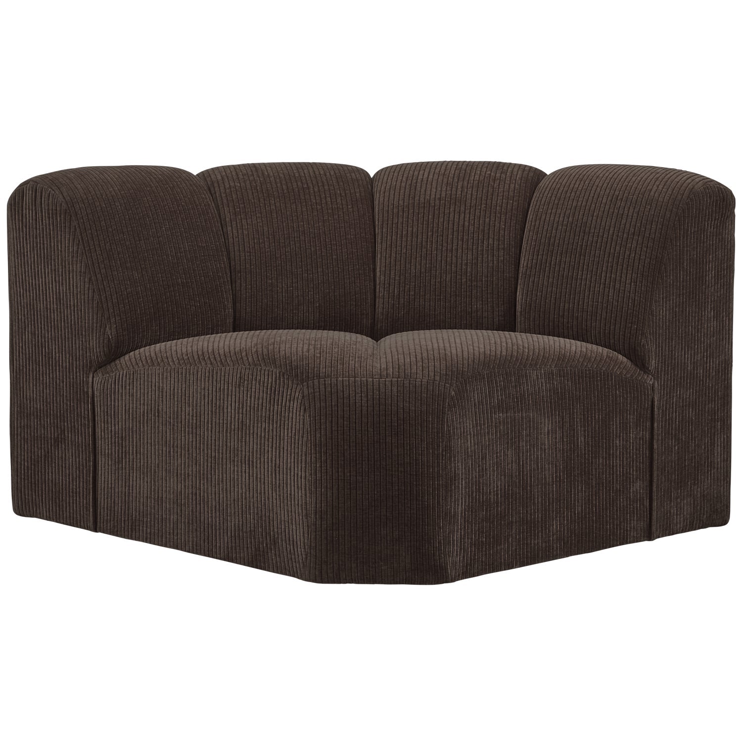 MOJO Modular Sofa - Dark Brown Corduroy Corner Element