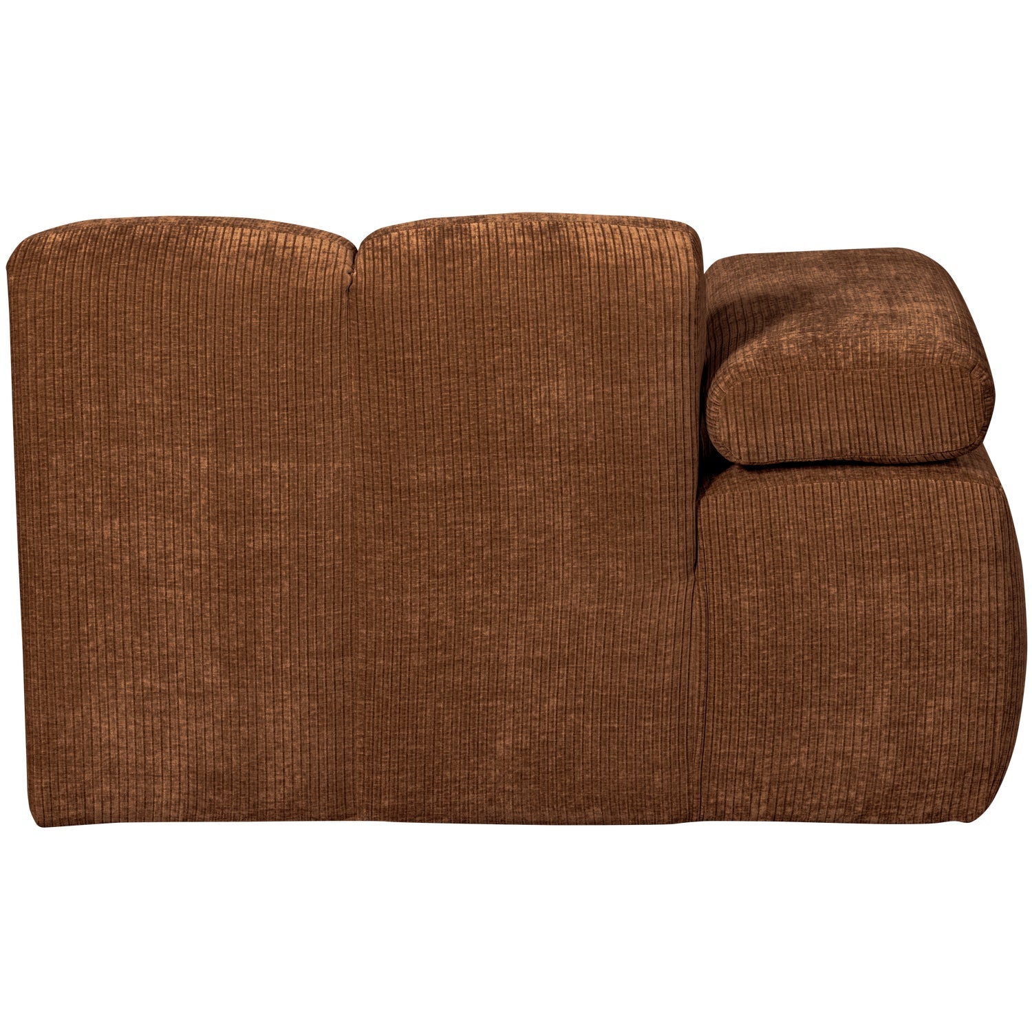 MOJO modular sofa - left-sided brown corduroy chaise longue