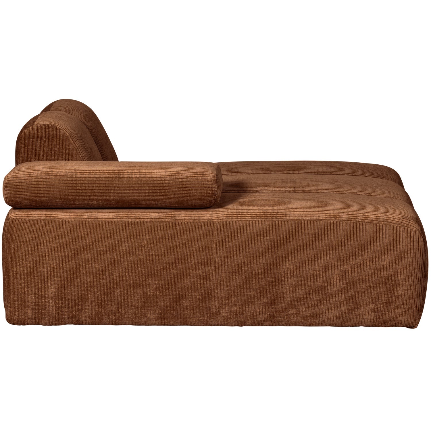 MOJO modular sofa - left-sided brown corduroy chaise longue