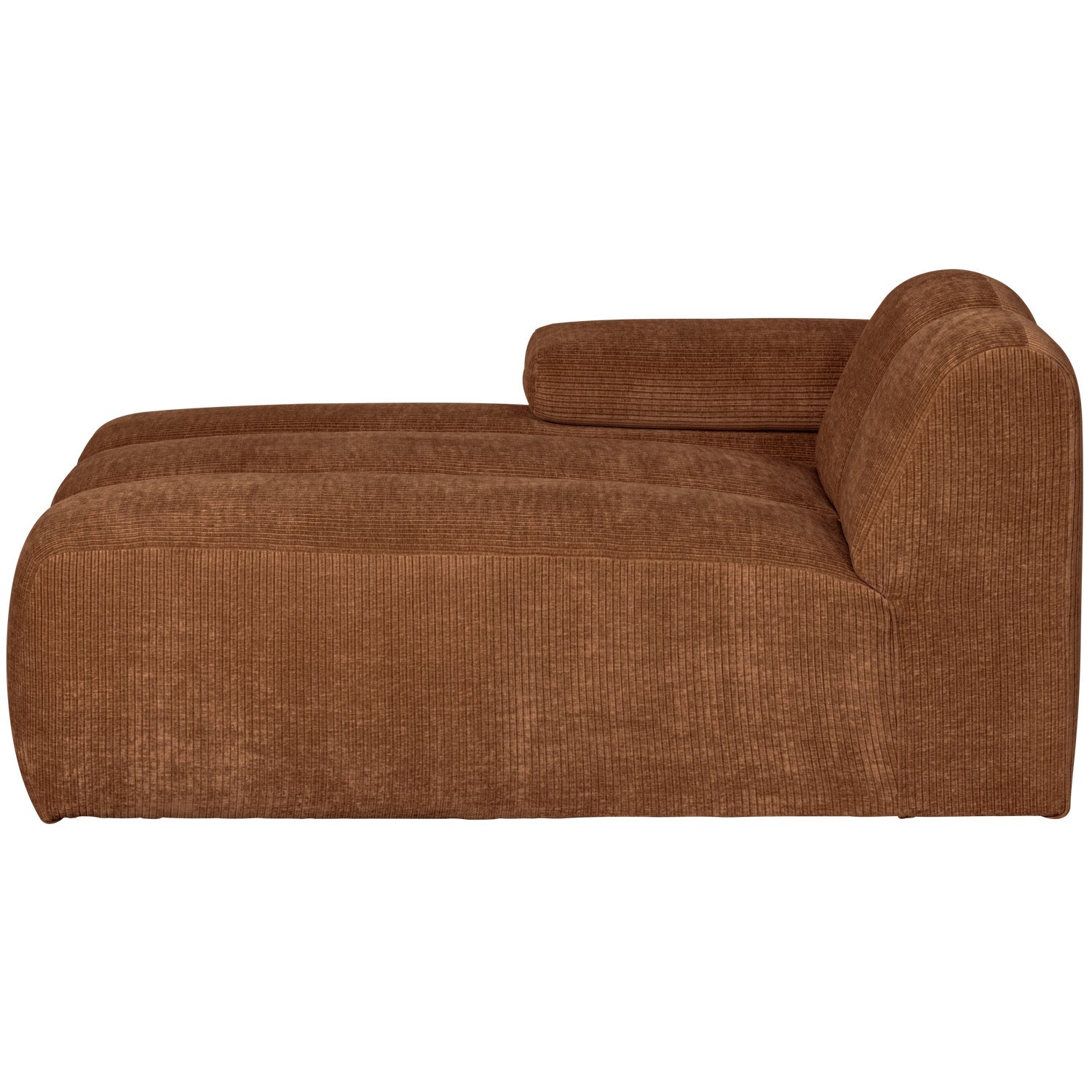 MOJO modular sofa - left-sided brown corduroy chaise longue