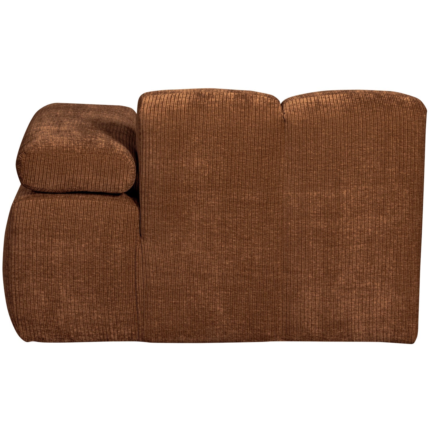 MOJO modular sofa - right-sided brown corduroy chaise longue