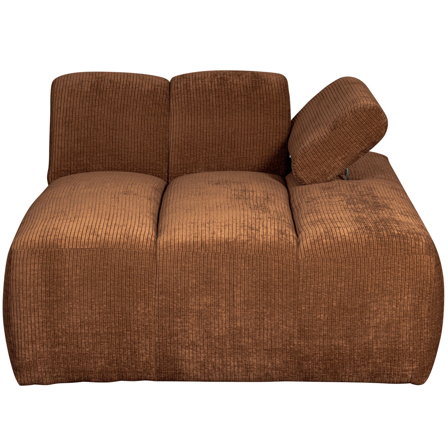 MOJO modular sofa - right-sided brown corduroy chaise longue