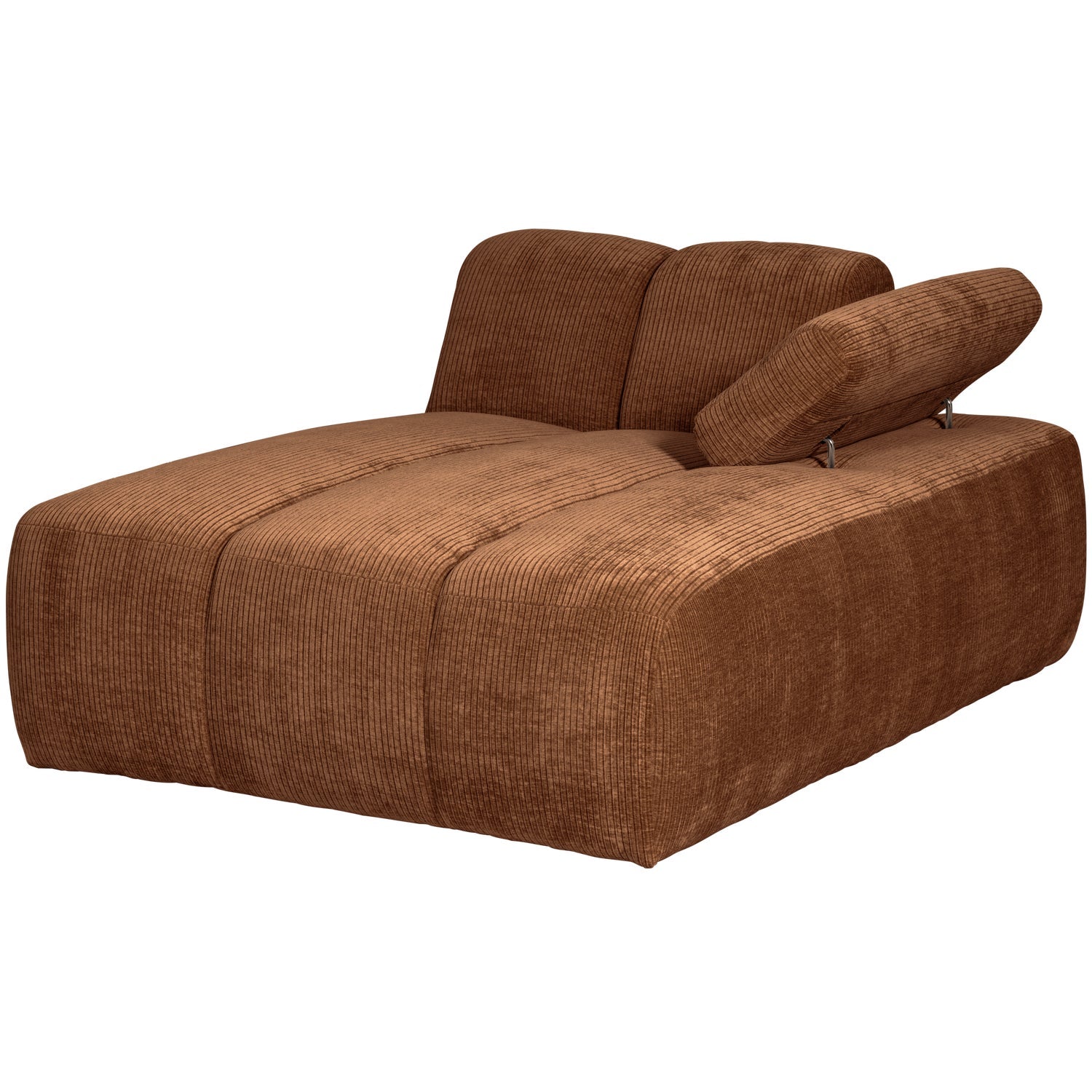 MOJO modular sofa - right-sided brown corduroy chaise longue
